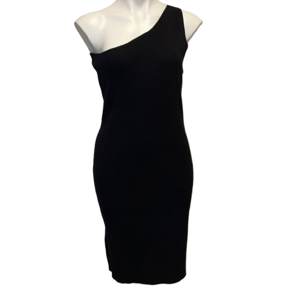 House of Harlow 1960 Ribbed Bodycon One Shoulder Mini Dress - Sz XS
